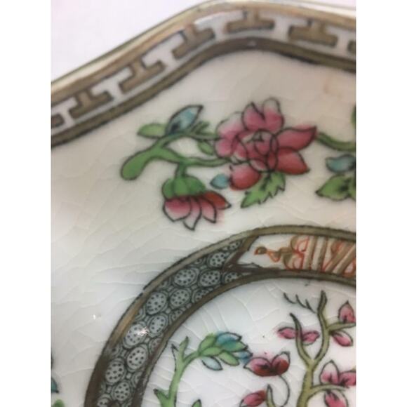 VINTAGE Coalport CHINA Indian Tree Pattern SET OF TWO Teacups and Saucer SET - Picture 4 of 12